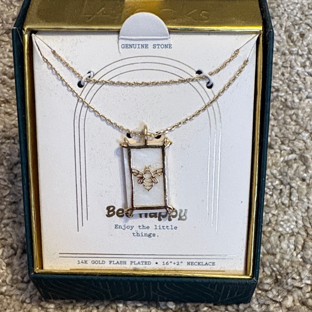 Bee Happy Gold Necklace